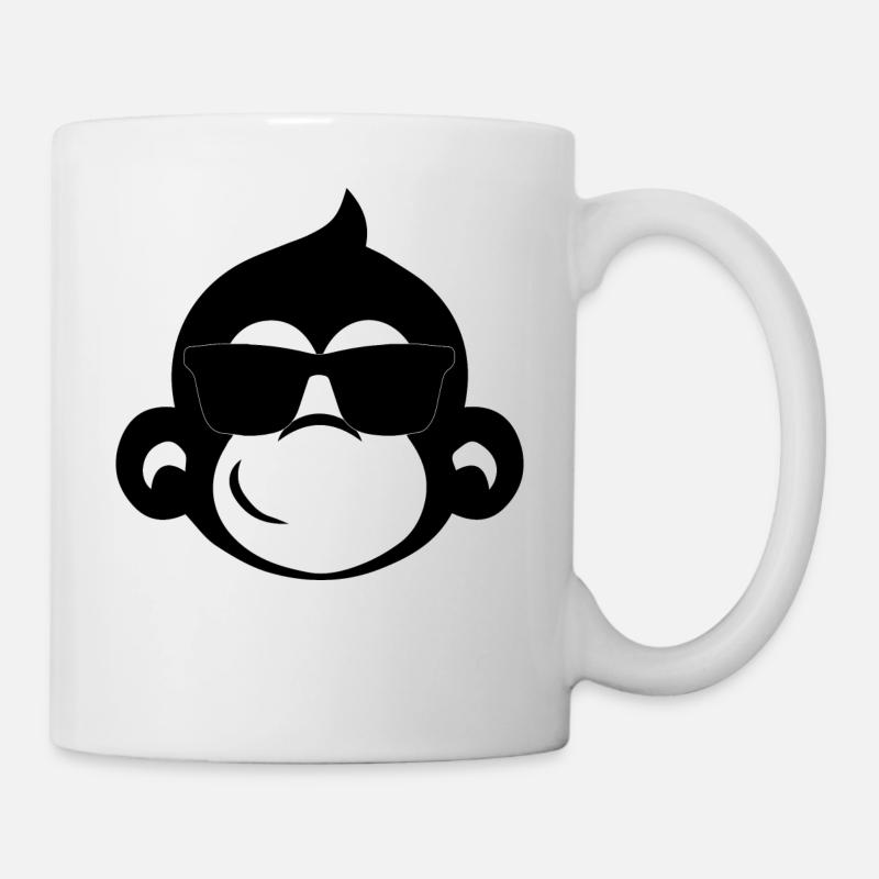 Singe cool - Mug blanc - blanc