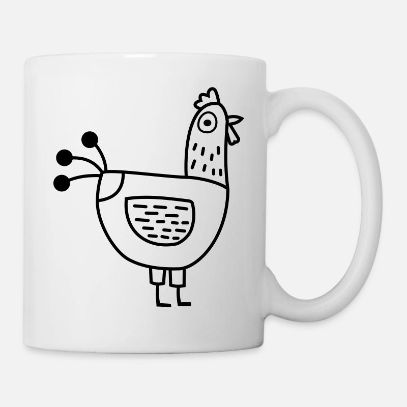 Huhn - Tasse - Weiß