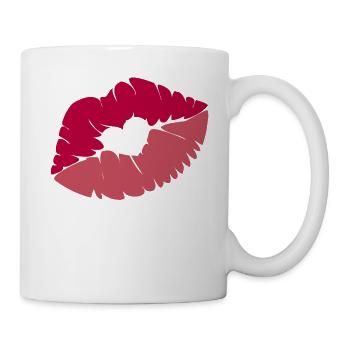 Küsse Küsse - Tasse - Weiß - Rechts