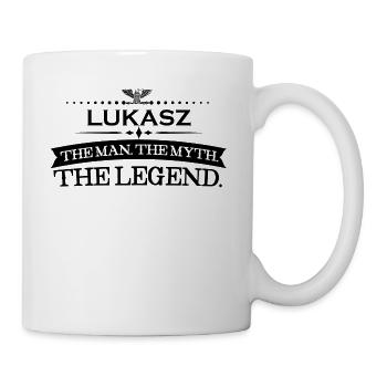 Mann mythos legende geschenk Lukasz - Mug blanc - blanc - Droite