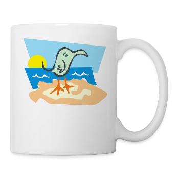beach strand summer sommer vacation urlaub45 - Mug - white - Right