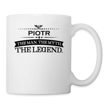 Mann mythos legende geschenk Piotr - Mug blanc - blanc - Droite