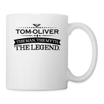 Man myth legend gift Tom Oliver - Mug - white - Right