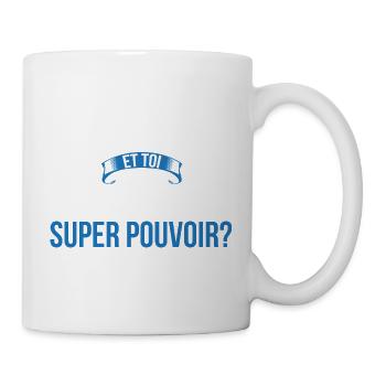 Antillais super pouvoir homme - Mug blanc - blanc - Droite