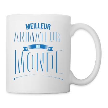 Meilleur Animateur du monde homme - Mug blanc - blanc - Droite