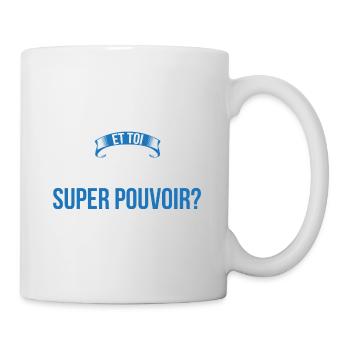 Bourguignon super pouvoir homme - Mug blanc - blanc - Droite
