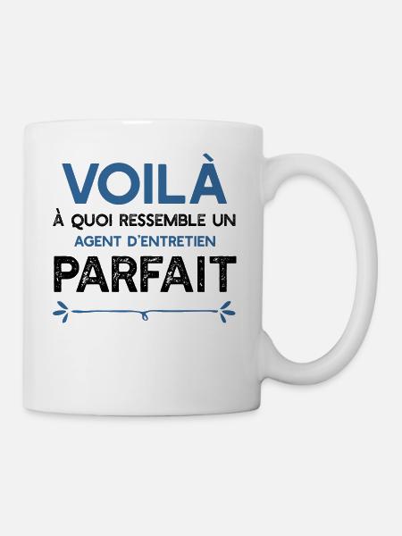 Un Agent d'entretien parfait métier cadeau - Mug blanc - blanc