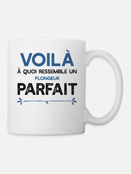 Un Plongeur parfait métier cadeau - Mug blanc - blanc