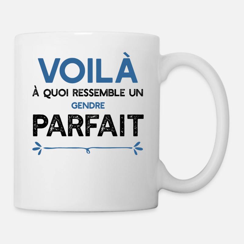 Un Gendre parfait métier cadeau - Mug blanc - blanc