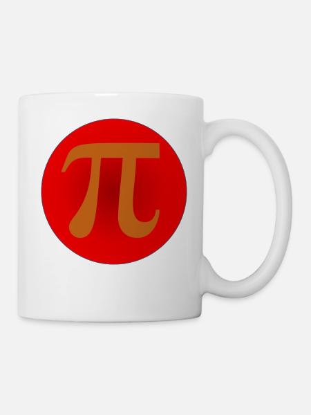 Pi-Symbol - Tasse - Weiß