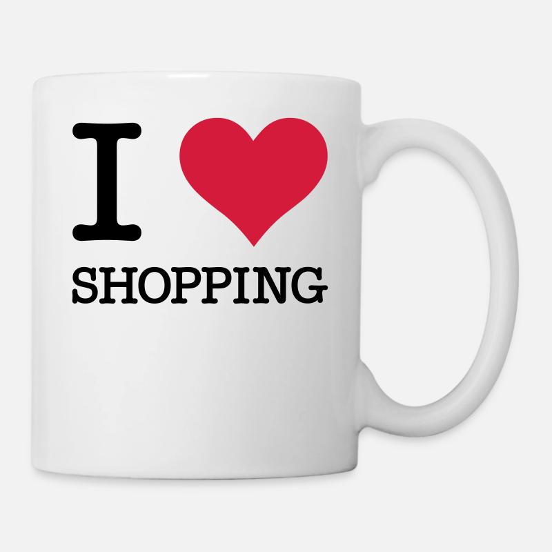 I Love Shopping - Tasse - Weiß