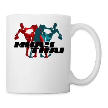 Muay Thai - Tasse - Weiß - Rechts