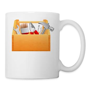 Pince marteau boîte à outils boîte à outils à vis traction - Mug blanc - blanc - Droite