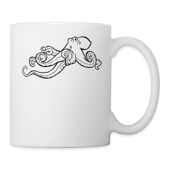 squid giant octopus octopus octopus squid sepia fish - Mug - white - Right