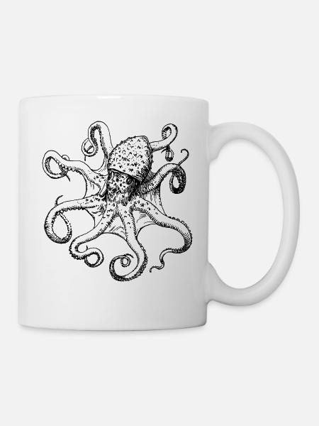tintenfisch giant octopus krake kalmar sepien fish - Tasse - Weiß