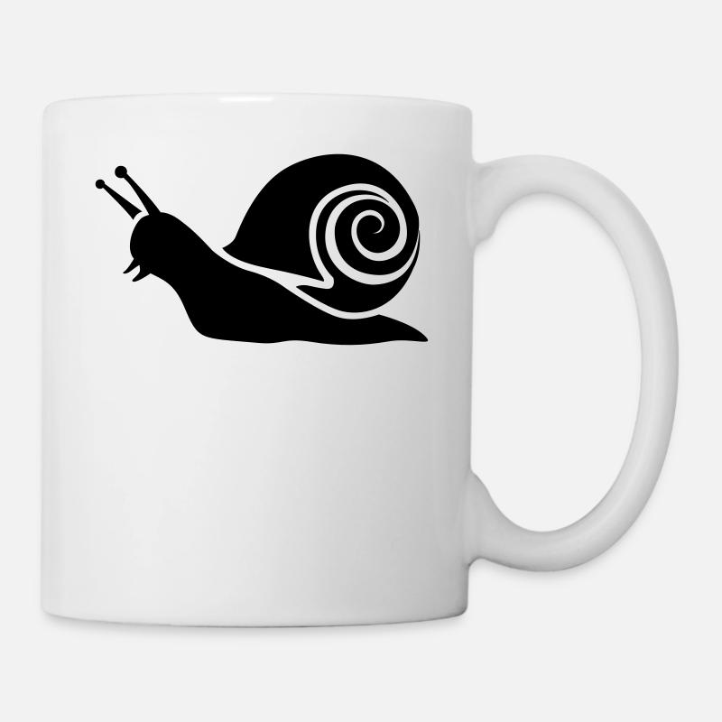 Schnecke - Tasse - Weiß