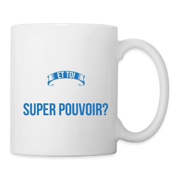 Coursier super pouvoir homme - Mug blanc - blanc - Droite