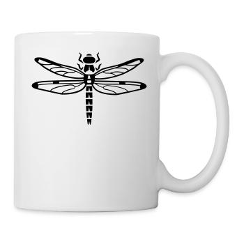 Dragonfly - insectes - Mug blanc - blanc - Droite