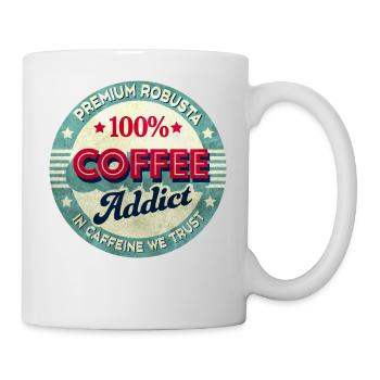 Coffee Addict - Tasse - Weiß - Rechts