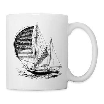Das Segelboot - Tasse - Weiß - Rechts
