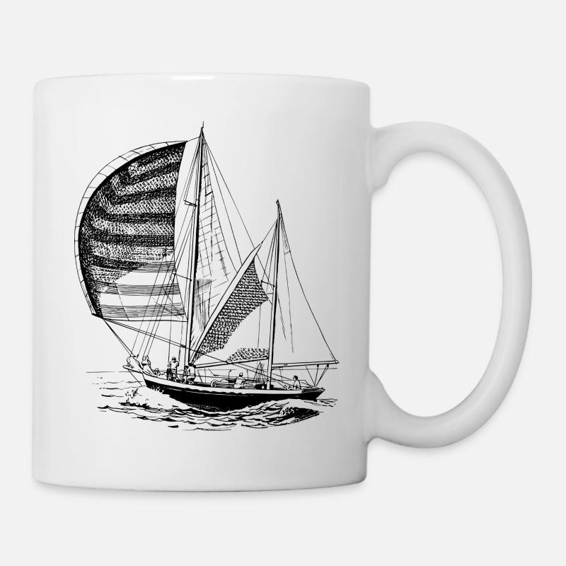 Das Segelboot - Tasse - Weiß