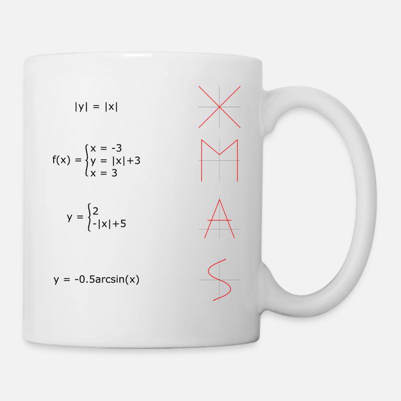 ALL YOU NEED IS LOVE MATH AT CHRISTMAS - Mug - white
