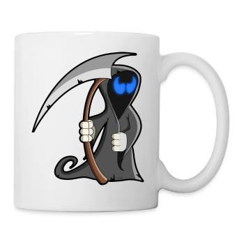 Cartoon Mähmaschine - Tasse - Weiß - Rechts