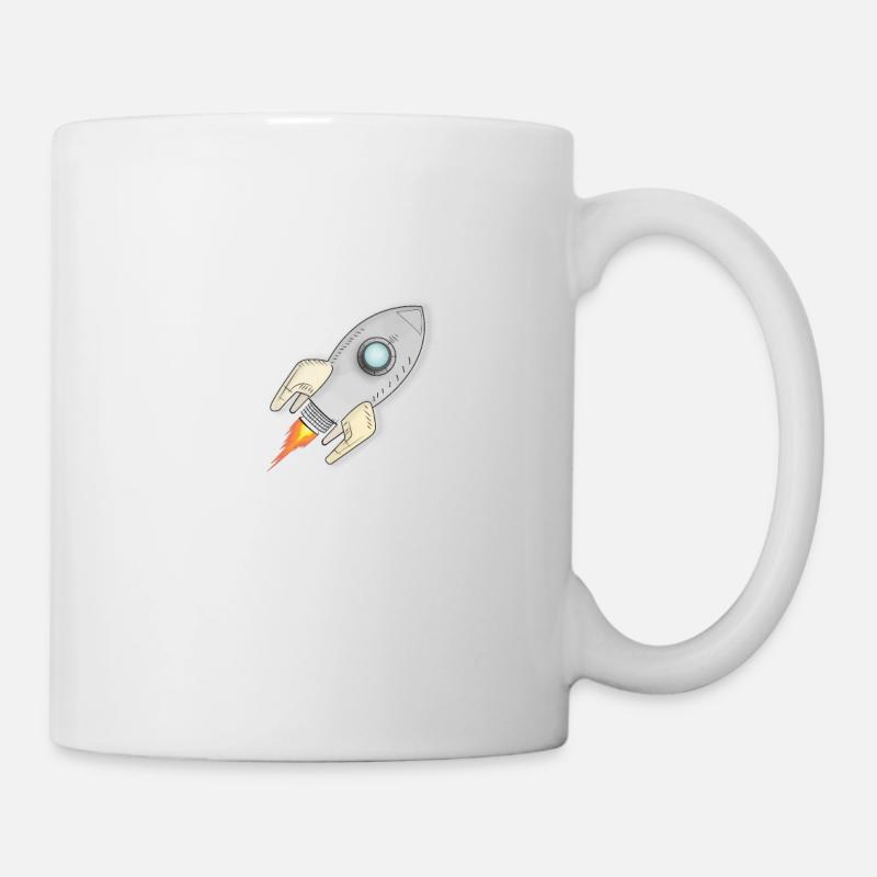Rakete - Tasse - Weiß