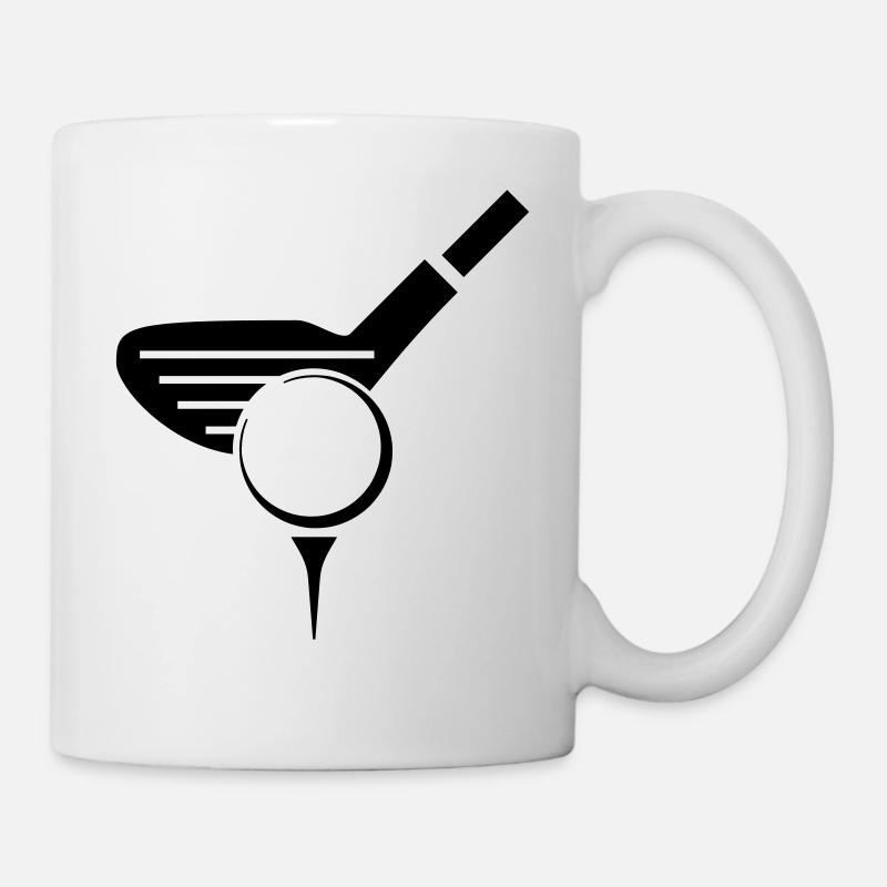 Golf - Golfball - Tasse - Weiß
