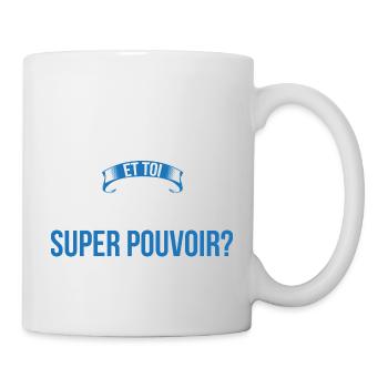 Thierry super pouvoir homme - Mug blanc - blanc - Droite
