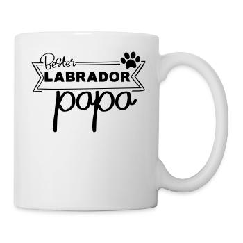 Bester Labrador Papa - Tasse - Weiß - Rechts