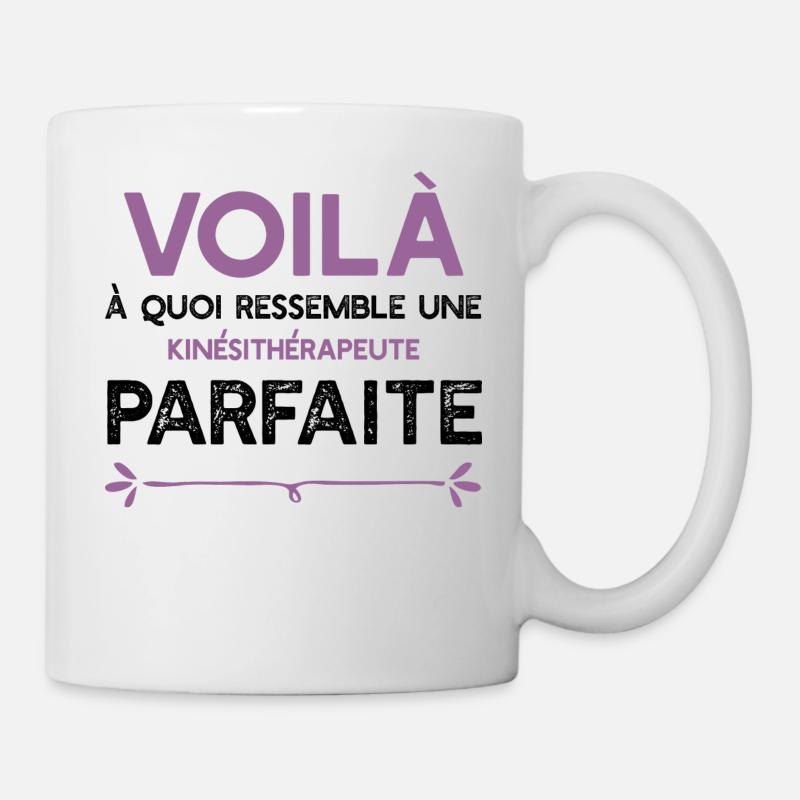 Une Kinésithérapeute parfaite cadeau - Mug blanc - blanc