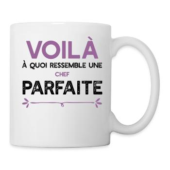 Une Chef parfaite cadeau - Mug blanc - blanc - Droite