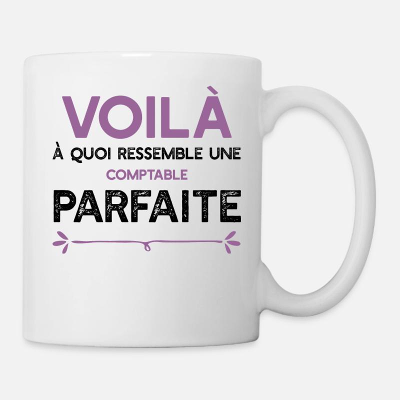 Une Comptable parfaite cadeau - Mug blanc - blanc