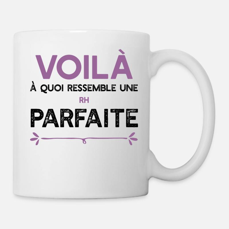 Une RH parfaite cadeau - Mug blanc - blanc