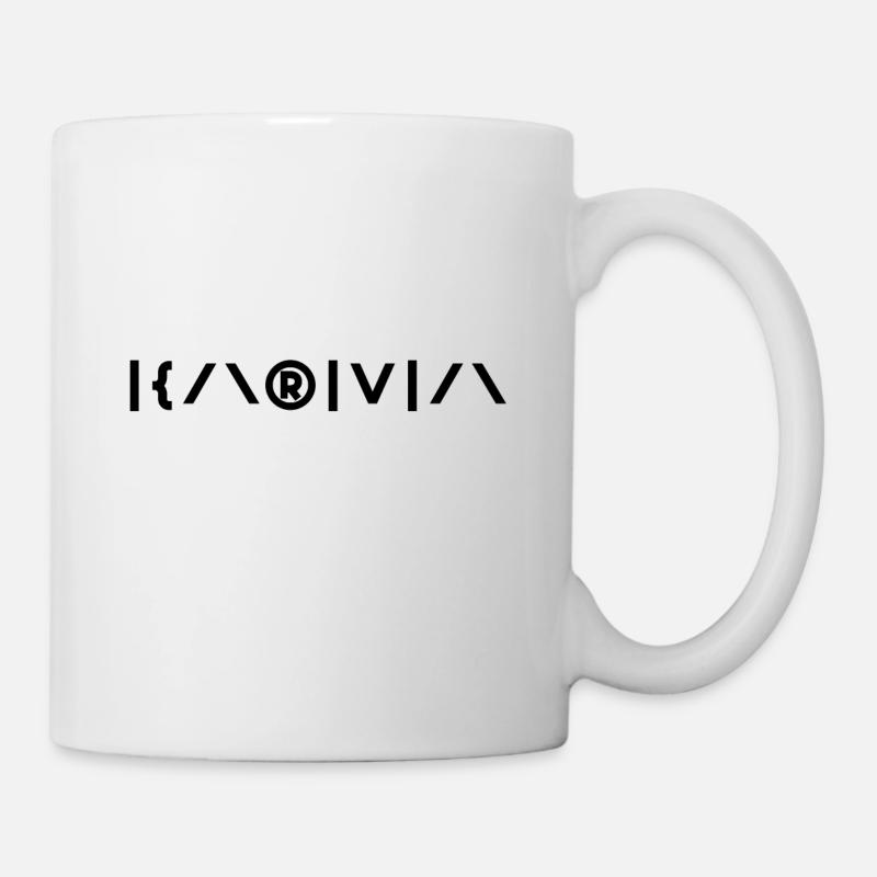Karma in Leetspeak - Tasse - Weiß