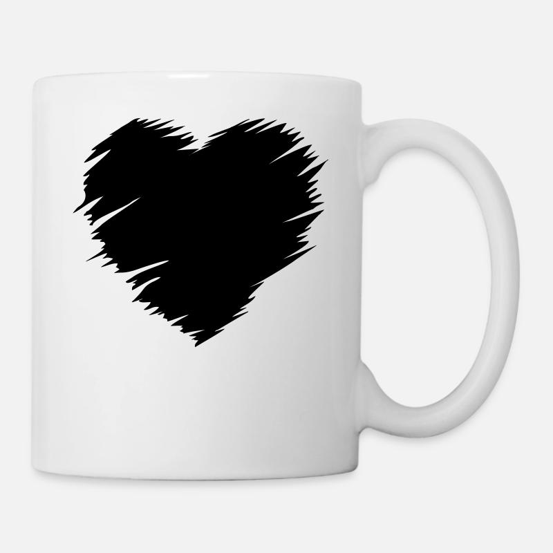 Coeur - Coeur - Mug blanc - blanc