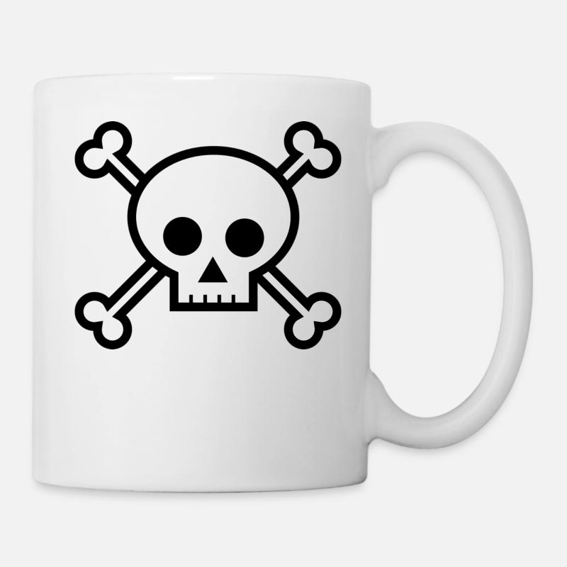 crâne - Mug blanc - blanc
