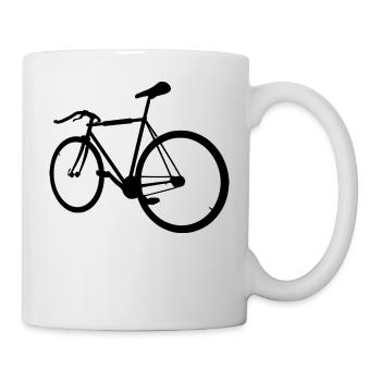 Fixie Fahrrad - Tasse - Weiß - Rechts