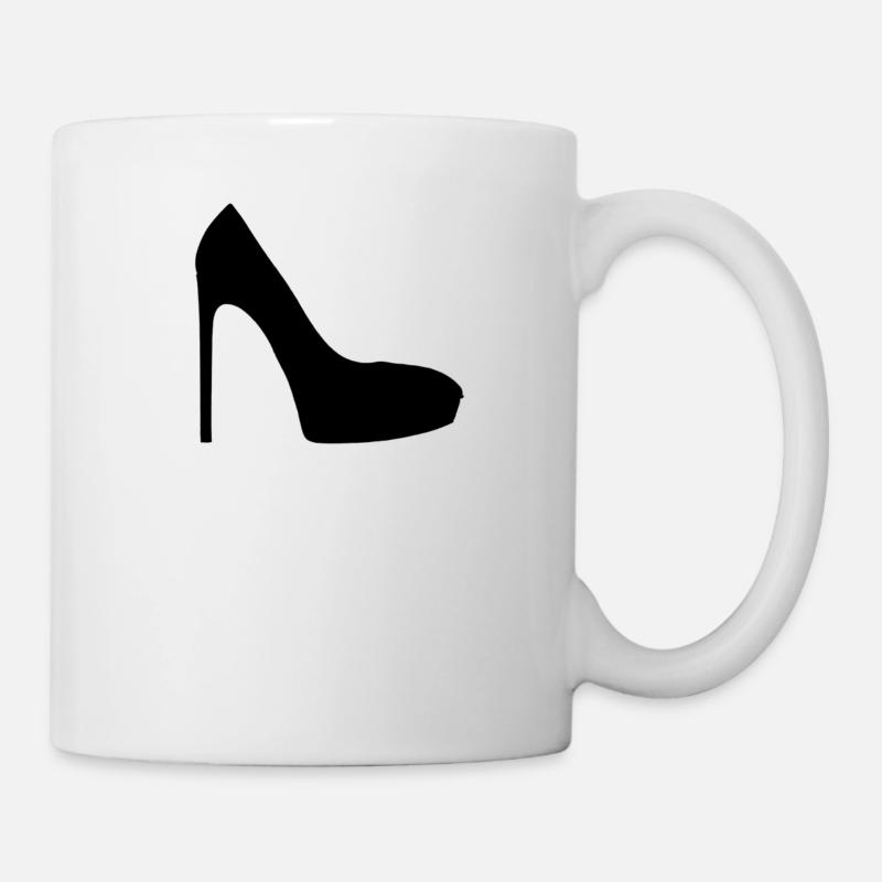 chaussures à talon - Mug blanc - blanc