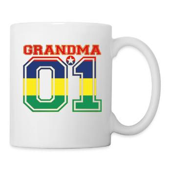 Oma Grandma queen 01 family Mauritius - Tasse - Weiß - Rechts