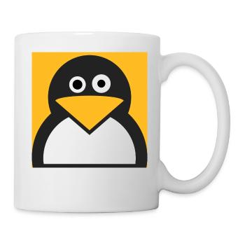 Linux Pingouin - Mug blanc - blanc - Droite