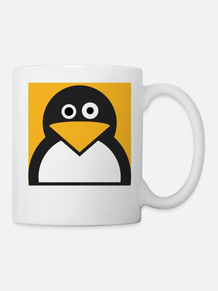 Linux Pingouin - Mug blanc - blanc