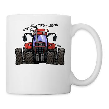 0251 Red tractor 1255 - Mug - white - Right