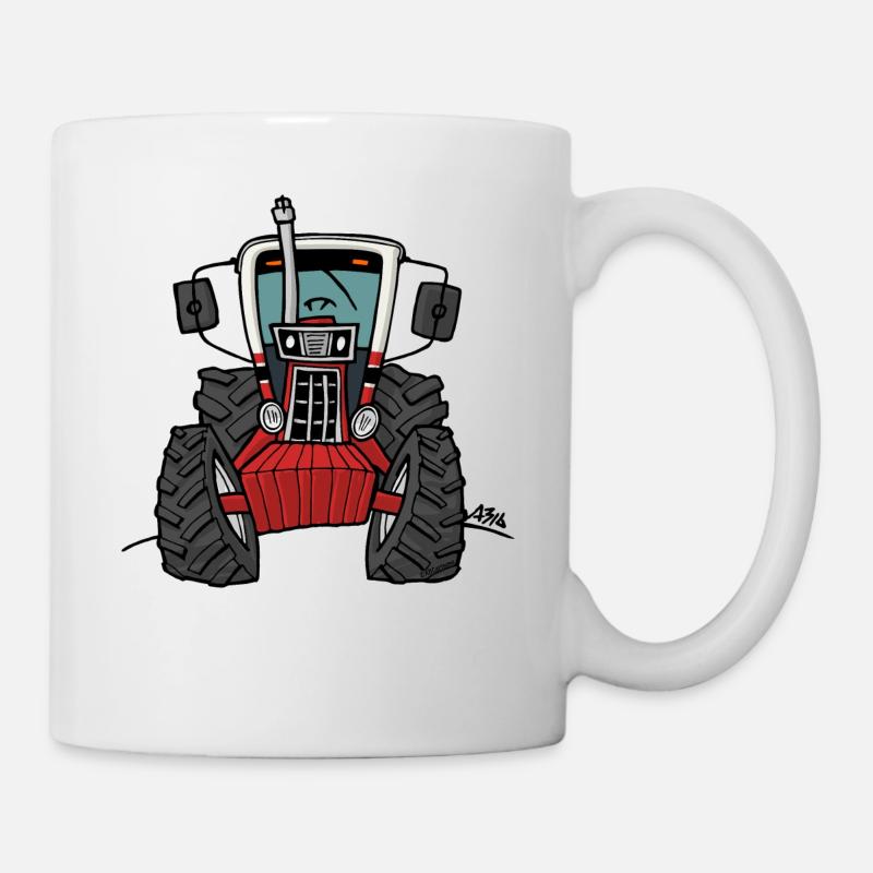 0280 Red tractor 1086 - Tasse - Weiß