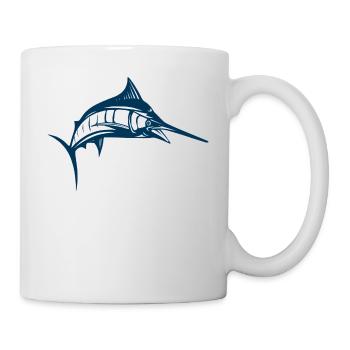 Schwertfisch - Tasse - Weiß - Rechts