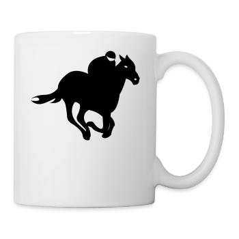 Jockey - Horse Racing - Mug - white - Right
