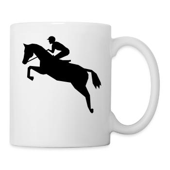 Jockey - Horse Racing - Mug - white - Right