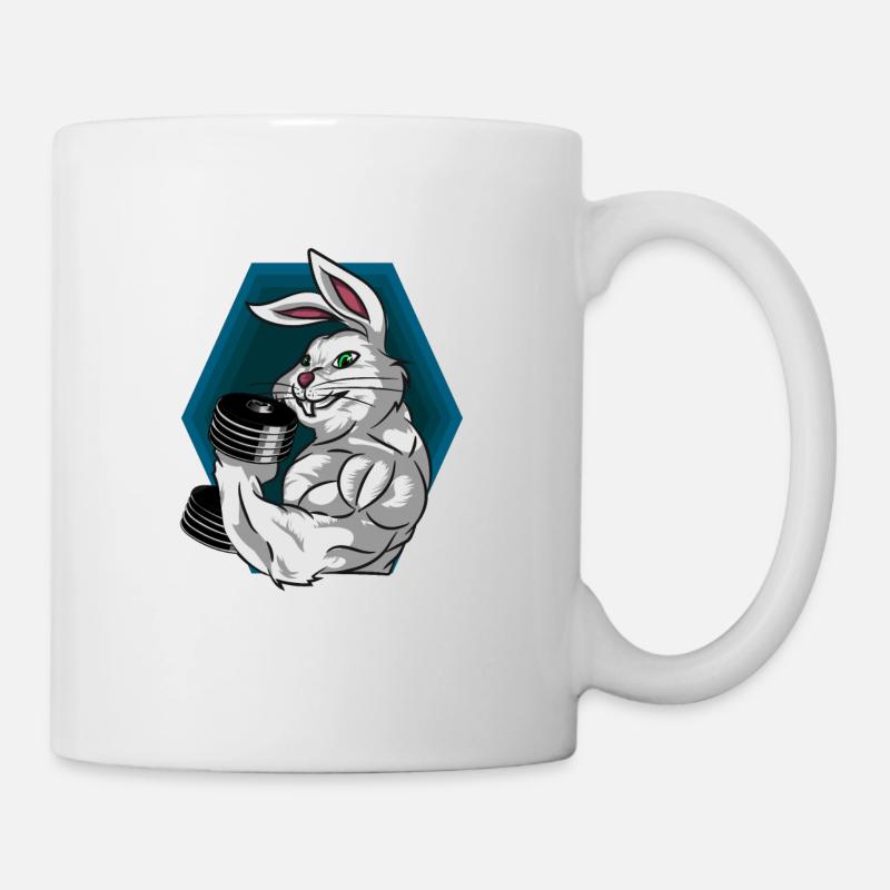 pumpernickel! Rabbits pumping - Mug - white