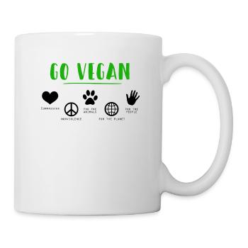 GO VEGAN - Mug - white - Right